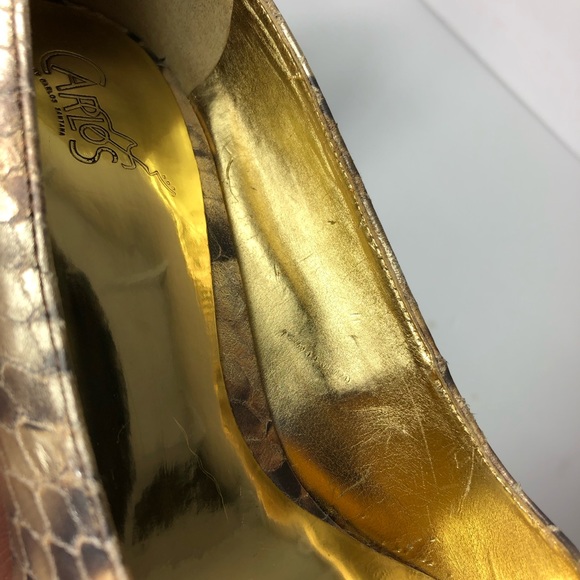 Carlos Santana Faux Snakeskin Stilettos Heels - Picture 6 of 8